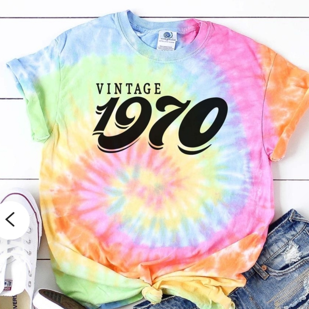 Colortone Vintage 1970 tie dye tee sz XL
